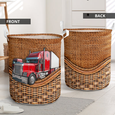 Truck Rattan Teaxture Cool Style - Laundry Basket - Owls Matrix LTD