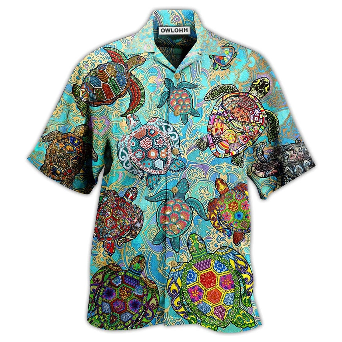 Hawaiian Shirt / Adults / S Turtle Love Swimming And Love Ocean - Hawaiian Shirt - Owls Matrix LTD