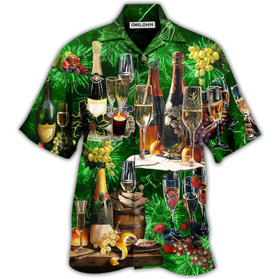 Hawaiian Shirt / Adults / S Wine Lover Beautiful Green - Hawaiian Shirt - Owls Matrix LTD