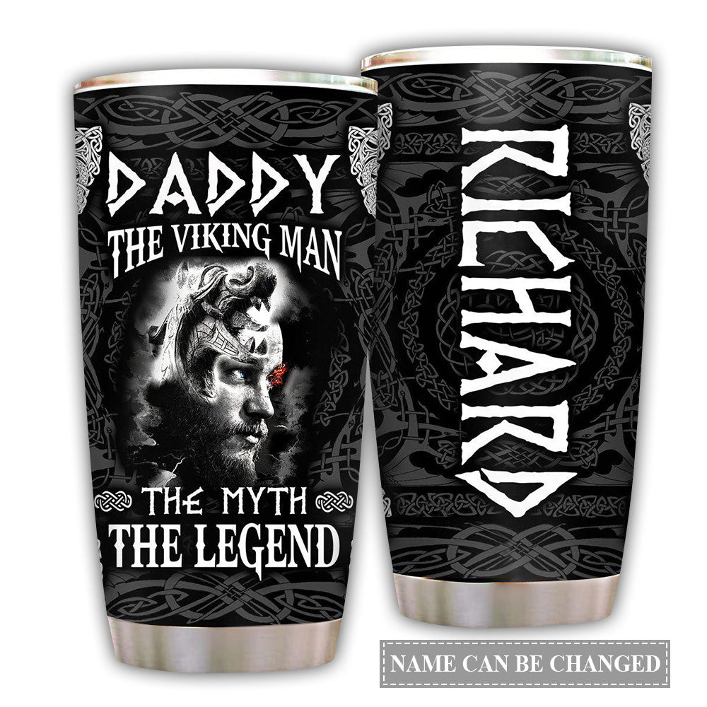 20OZ Viking Daddy The Legend Personalized - Tumbler - Owls Matrix LTD