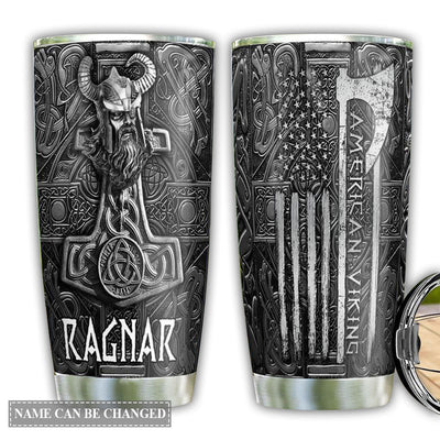 20OZ Viking Odin American Metal Style With Black Personalized – Tumbler - Owls Matrix LTD