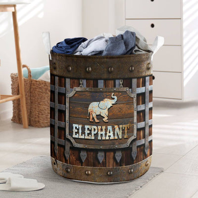 Vintage Elephant Basic Style – Laundry Basket - Owls Matrix LTD