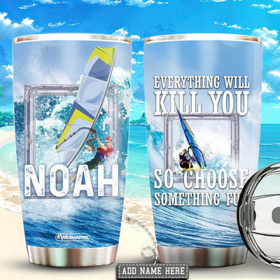 Surfing Choose Something Fun Personalized - Tumbler - Owls Matrix LTD