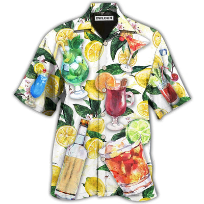 Hawaiian Shirt / Adults / S Wine Drinking Vodka Wine Style - Hawaiian Shirt - Owls Matrix LTD