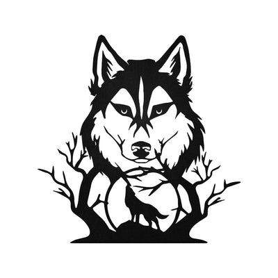 12"x12" Wolf Wolves Wild Animals - Led Light Metal - Owls Matrix LTD