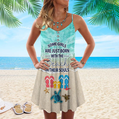 Turtle Loves Beach Loves Summer - Summer Dress - Owls Matrix LTD