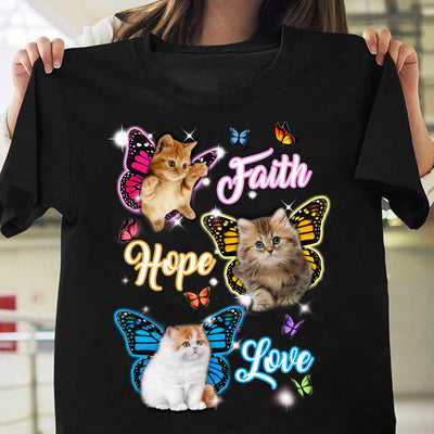 Cat Faith Hope Love ABQZ1810006Z Dark Classic T Shirt