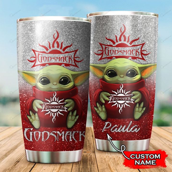 Custom Name Godsmack Baby Yoda Star Wars Disney Tumbler
