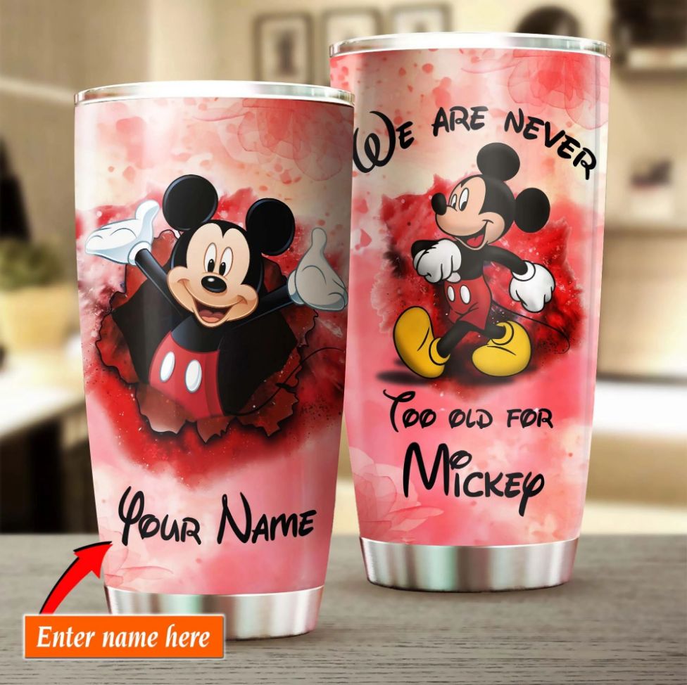 Custom Name Mickey Disney 6 For Lover Day Travel Tumbler