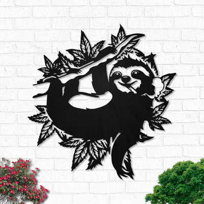 Sloth Smoking Weed Animal - Led Light Metal - Owls Matrix LTD