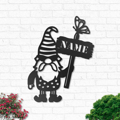 Bee Gnome Honey So Lovely Personalized - Led Light Metal - Owls Matrix LTD