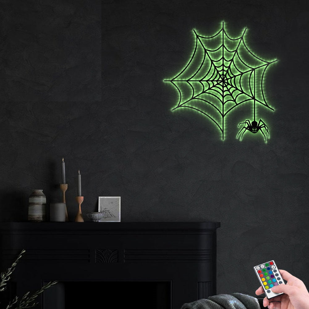 Halloween Creepy Spider - Led Light Metal - Owls Matrix LTD