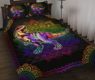 Dinosaur Mandala Fullcolor Style - Quilt Set - Owls Matrix LTD