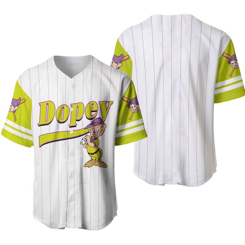 Dopey Disney Baseball Jersey, Snow White And Seven Drawfs 333 Gift For Lover Jersey