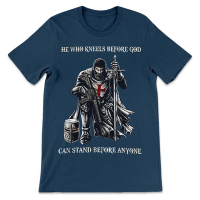 FAITH He Kneels Before god TTAZ1410021Z Dark Classic T Shirt