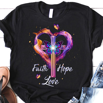 Faith Hope Love HHQZ1110049Z Dark Classic T Shirt