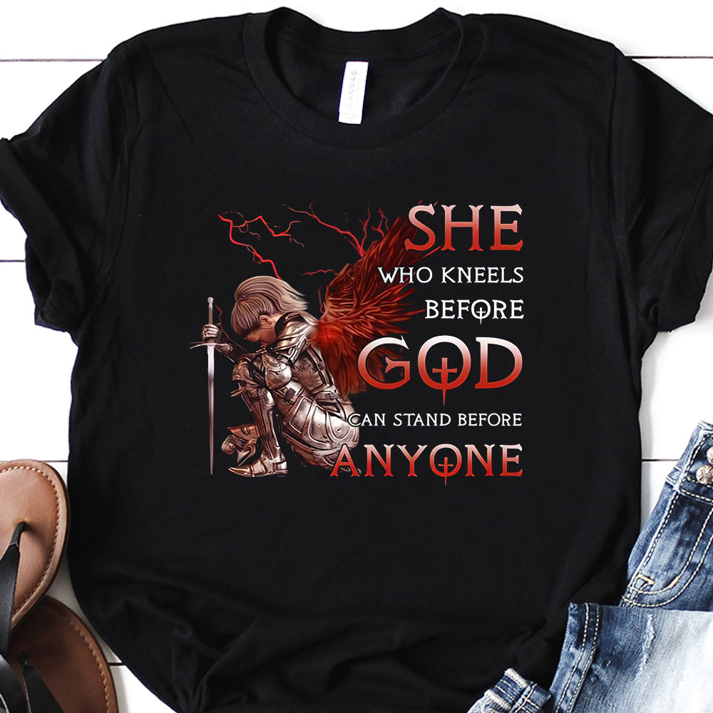 FAITH She Kneels Before God THAZ1310001Z Dark Classic T Shirt