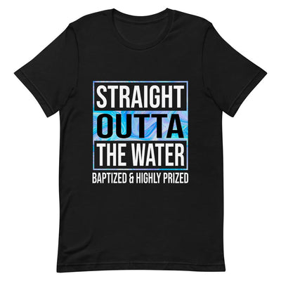 Faith Straight Outta The Water Baptized And Highly Prize NNGB0607003Y Dark Classic T Shirt