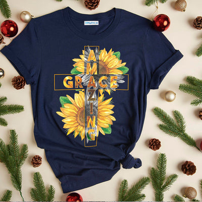 Faith Sunflower Amazing Grace HALZ1611028Z Dark Classic T Shirt