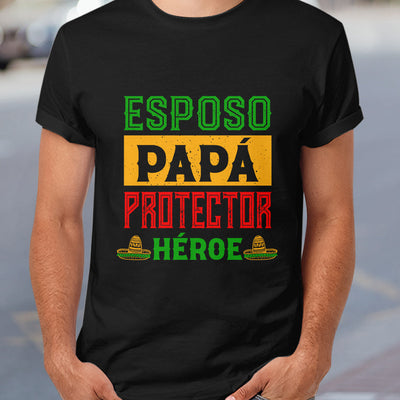 Father Gift Esposo Papa Protector Heroe DNAY0508003Y Dark Classic T Shirt