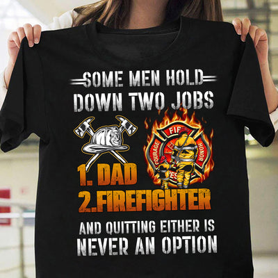 Firefighter Dad AEAA1210004Z Dark Classic T Shirt
