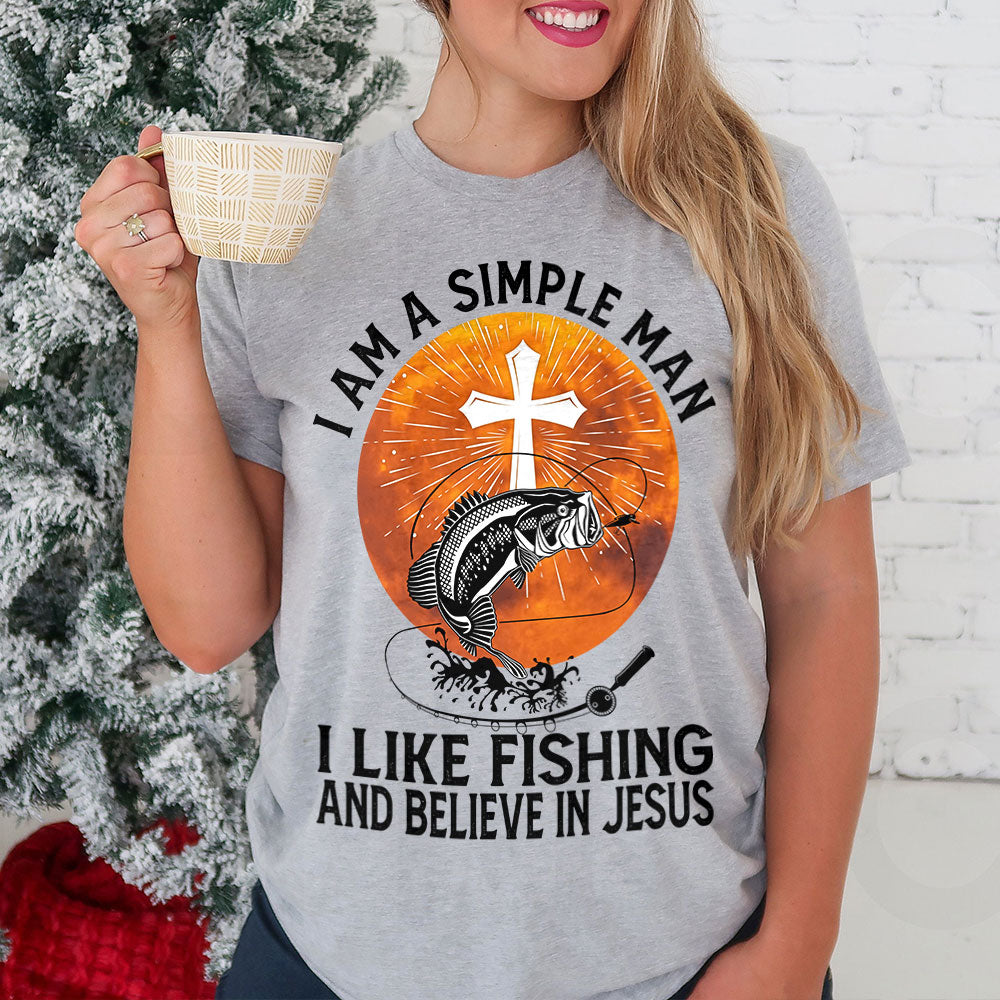 Fishing Man Believe In Jesus TTAZ1611001Z Light Classic T Shirt