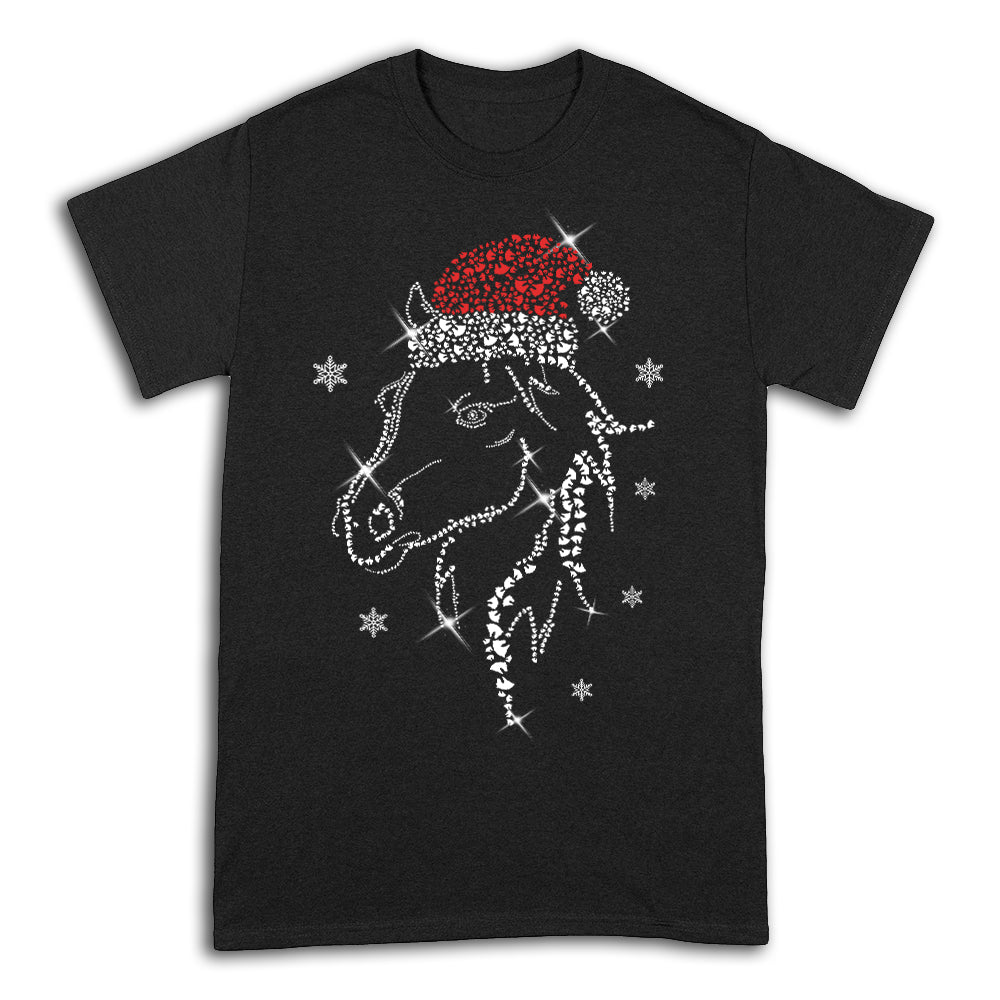 Horse Christmas AEAA1910002Z Dark Classic T Shirt