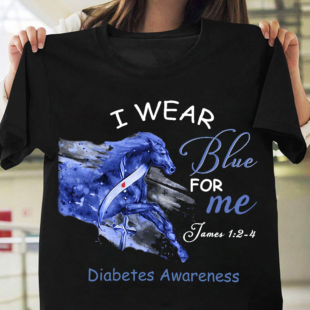 Horse Diabetes Awareness Faith ADAA1910004Z Dark Classic T Shirt