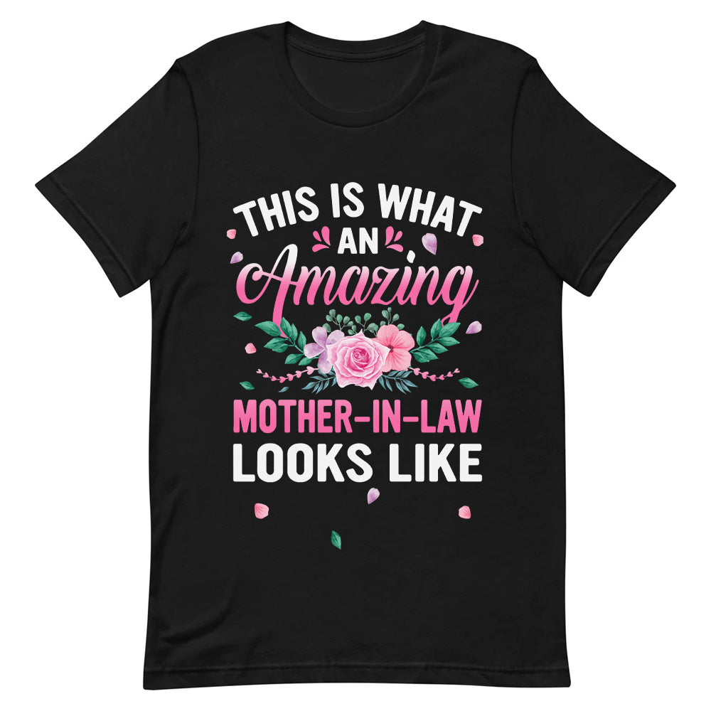 Mother Gift An Amazing Mother In Law Looks Like DNRZ1407004Y Dark Classic T Shirt