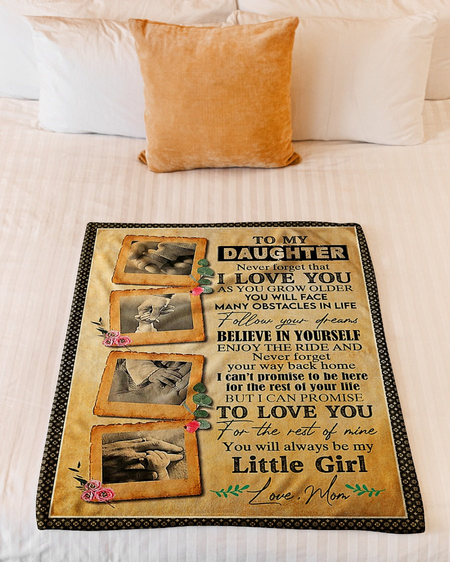 Family Follow Your Dreams Great Gift For Daughter - Flannel Blanket - Owls Matrix LTD