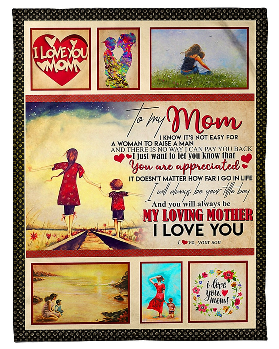 50" x 60" Family To My Mom You Are Appreciated - Flannel Blanket - Owls Matrix LTD