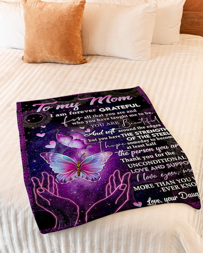 Family Love You Will Always Be My Loving Mother - Flannel Blanket - Owls Matrix LTD