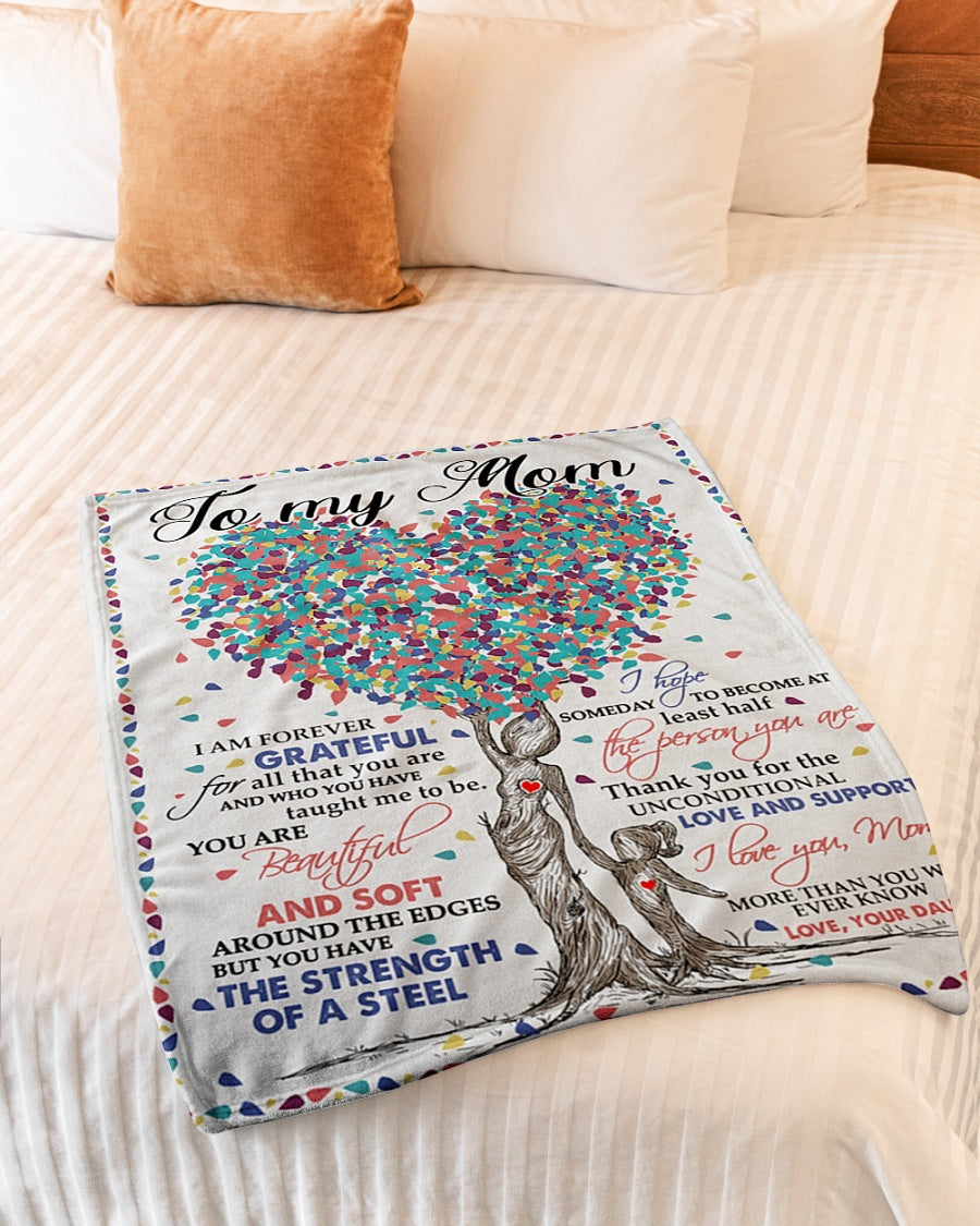 Family I Love You To The Moon And Back - Flannel Blanket - Owls Matrix LTD