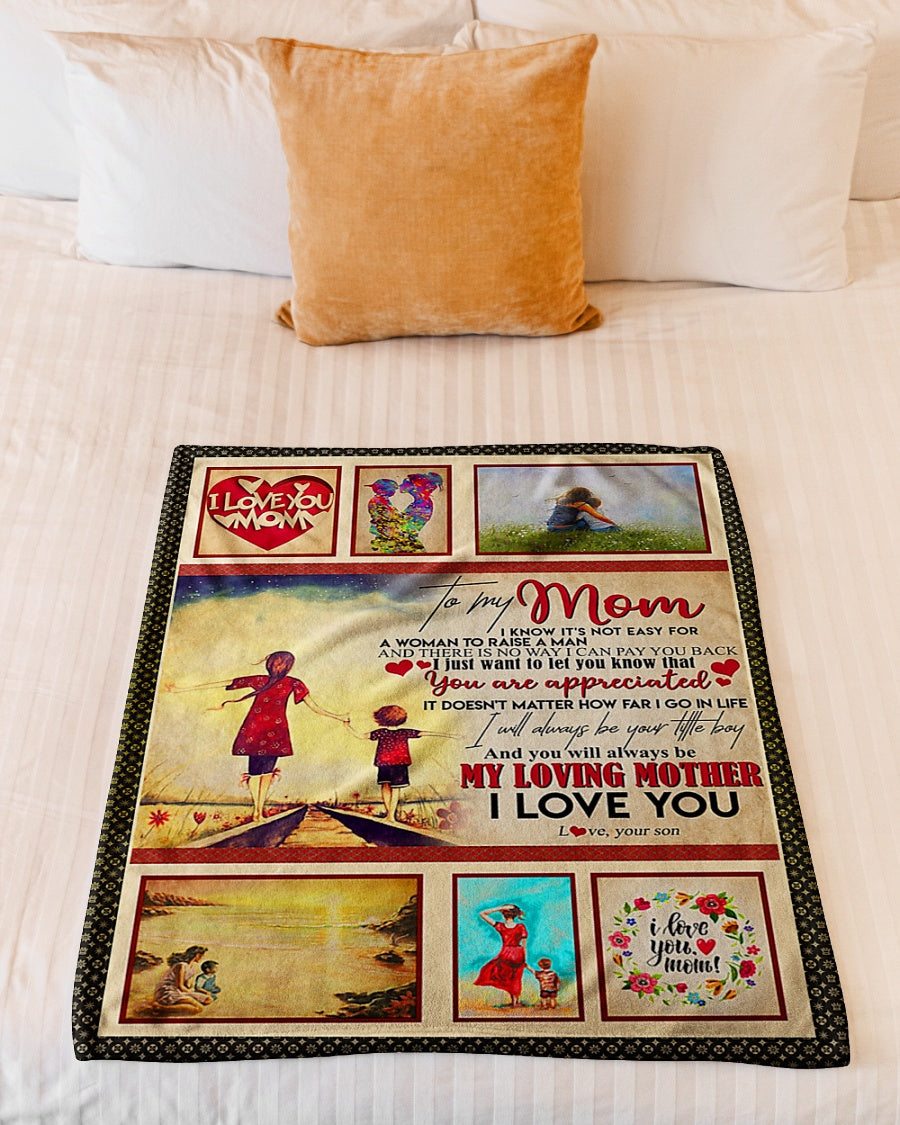 Family To My Mom You Are Appreciated - Flannel Blanket - Owls Matrix LTD