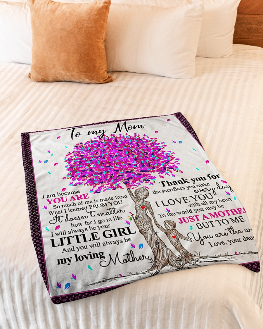 Family To Me You Are The World Little Girl - Flannel Blanket - Owls Matrix LTD