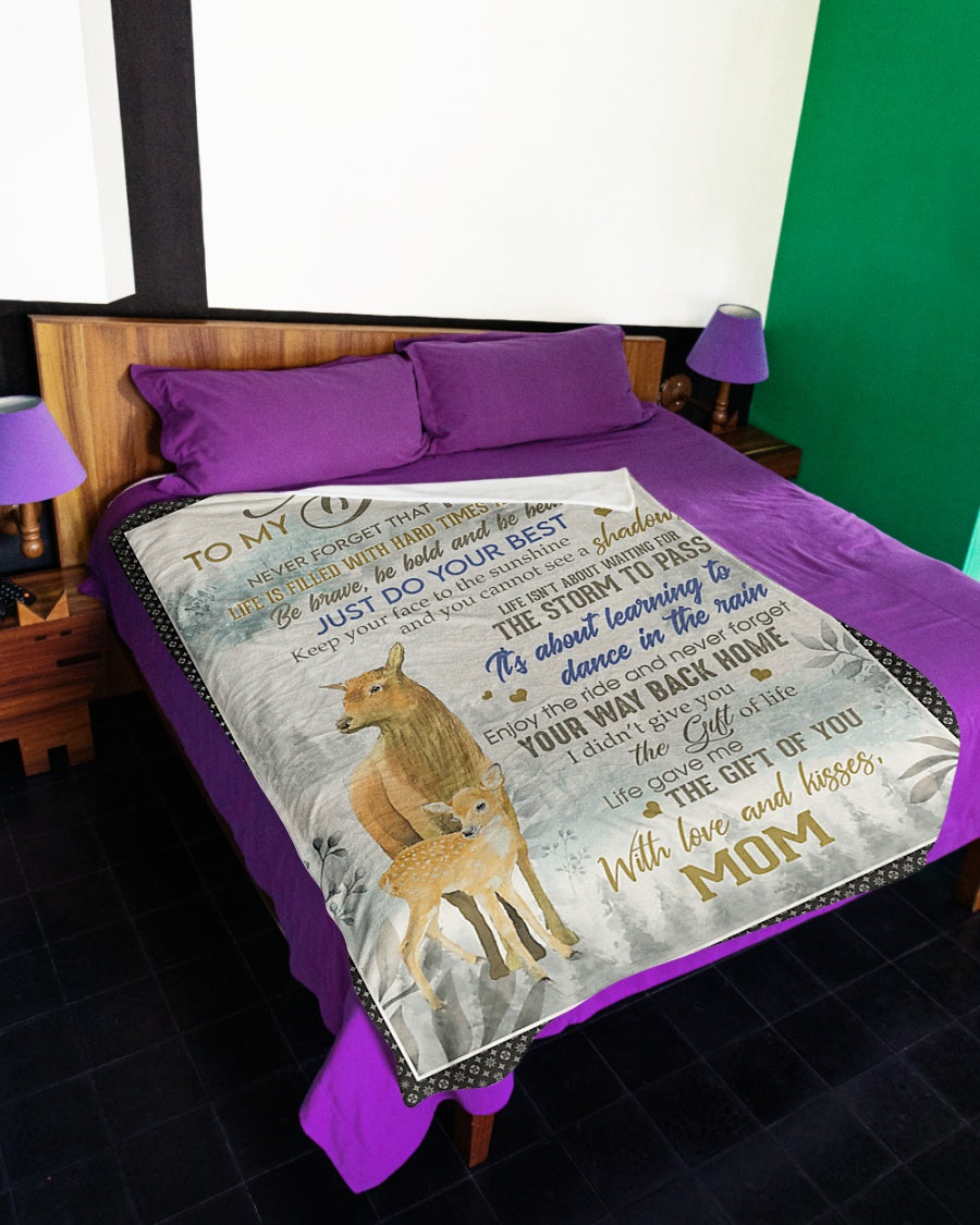 Family Just Do Your Best Great Gift For Daughter - Flannel Blanket - Owls Matrix LTD