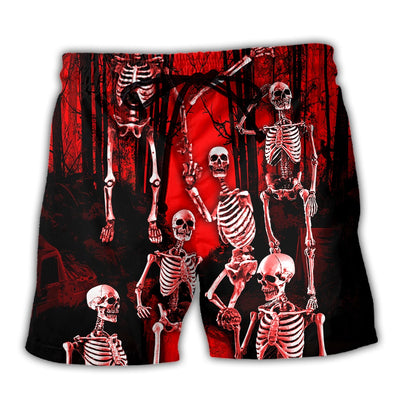 Beach Short / Adults / S Skull Action Figure - Beach Short - Owls Matrix LTD