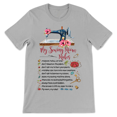Sewing Lover My Sewing Room Rules LHAY1306004Y Light Classic T Shirt