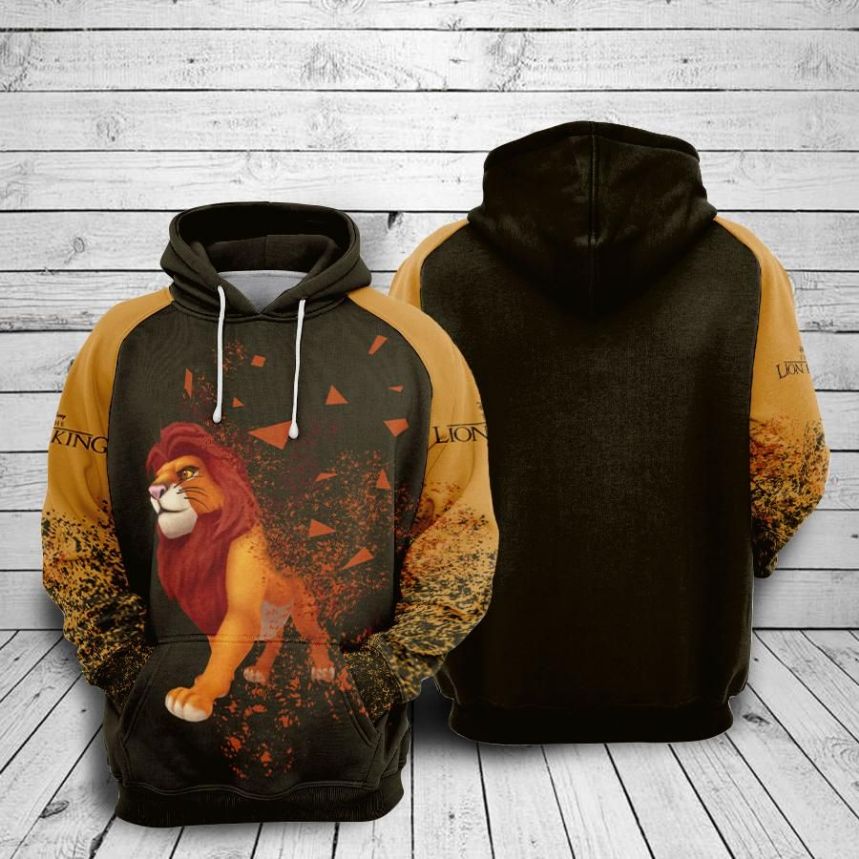 The Lion King Movies The Disney Over Print 3d Zip Hoodie