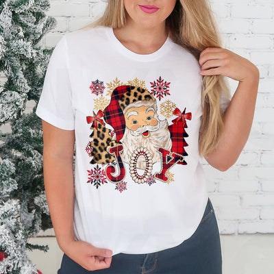 Xmas Tartan Christmas Tree Santa Bring Joy HALZ1811036Z Light Classic T Shirt